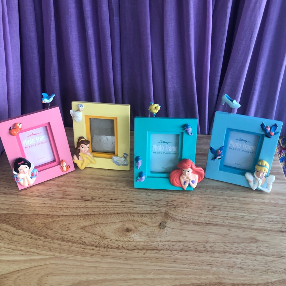Disney vintage Princess photo frames🩵💛🩷💜
